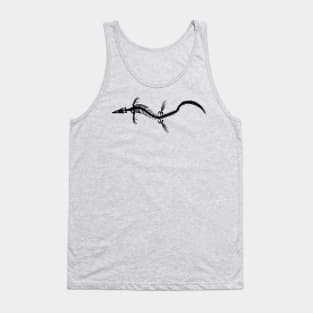 Tylosaurus skeleton- black Tank Top